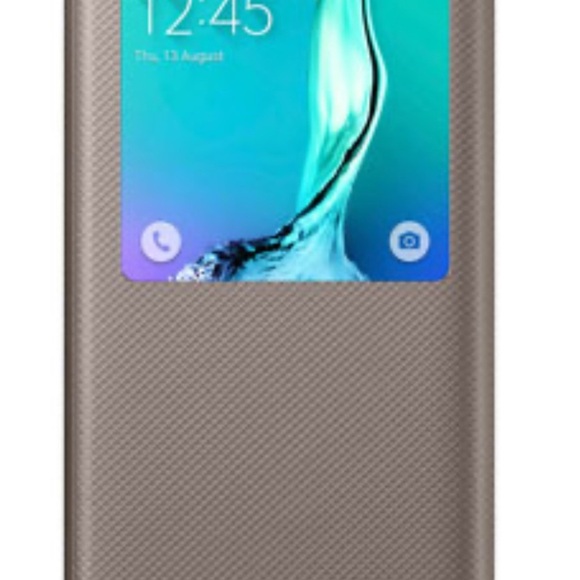 Samsung Galaxy S6 Edge Flip Wallet Case-Teal and gold bundle New ,open for photo - Picture 8 of 9